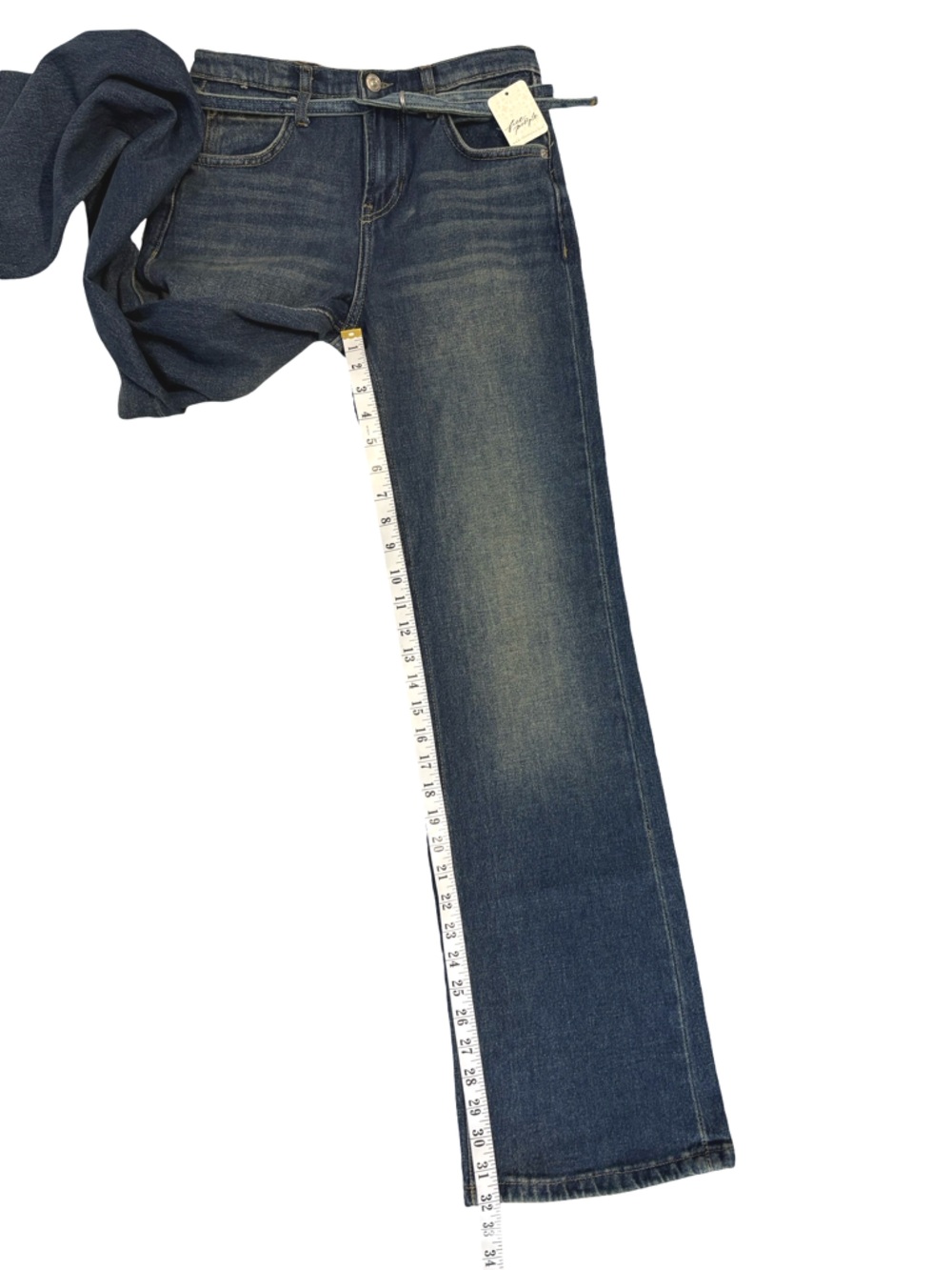 Free People We The Free NWT Sabine Slim Straight Size 27 - Picture 11 of 16